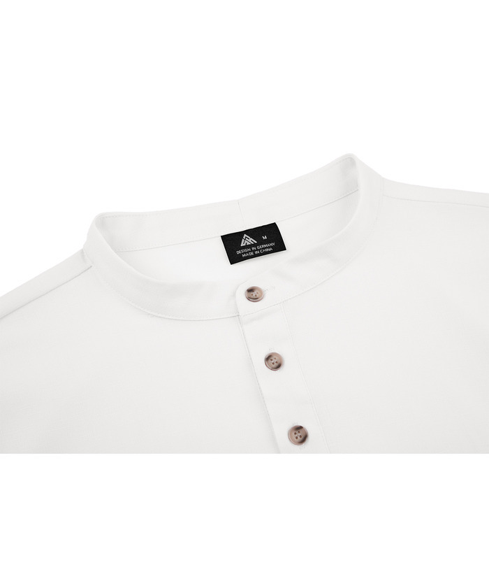 ZITY Men's Dri Fit Summer Henley T-Shirt-CUMSS01288