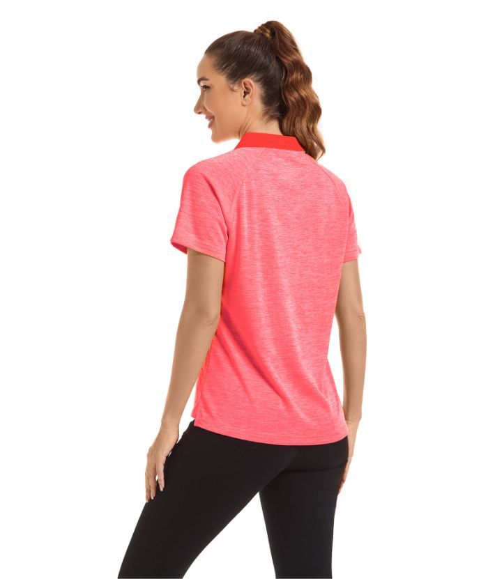 ZITY Women's Casual Slim Fit Sports Polo Shirt-CUWPO01363