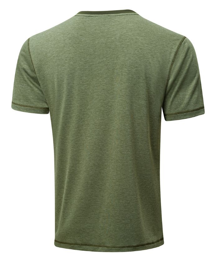 ZITY Men's Button Up Slim Fit Summer T-Shirt-CUMSS01905