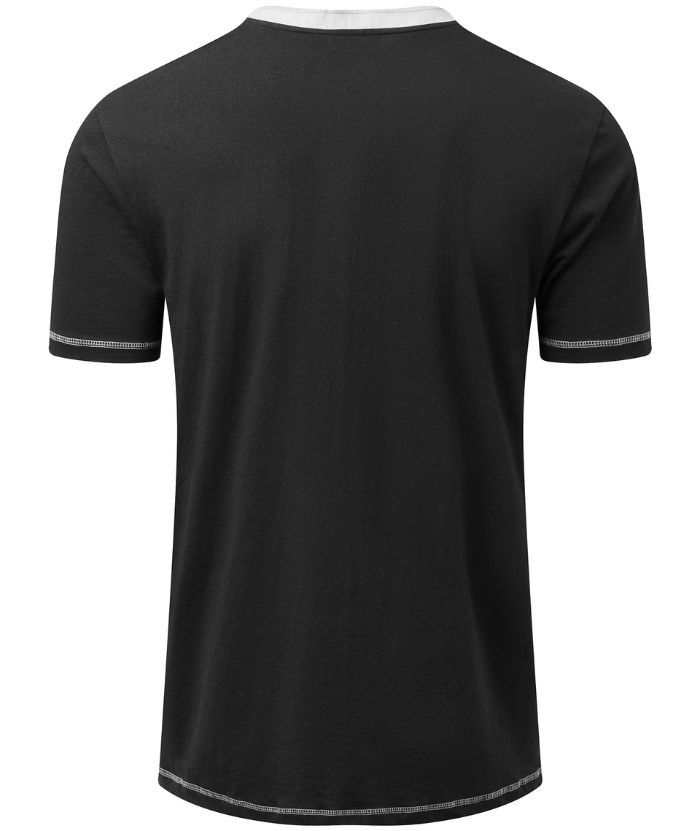 ZITY Men's Slim Fit Button Up Sports T-Shirt-CUMSS01906