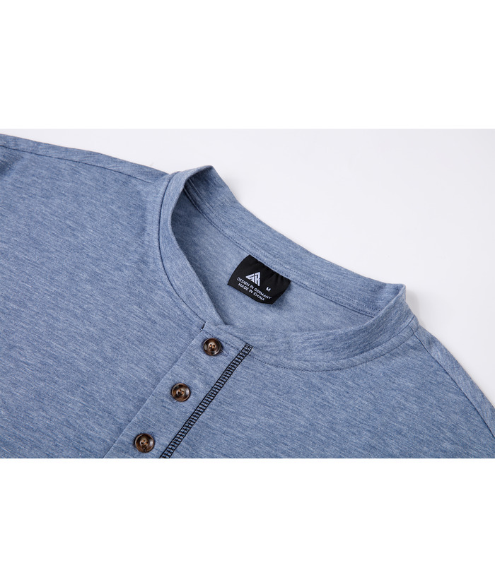 ZITY Men's Dri Fit Button Up Summer T-Shirt-CUMSS01984