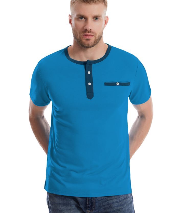ZITY Men's Button Up Dri Fit T-Shirt-CUMSS02343