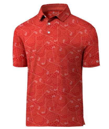 ZITY Men's Printed Dri Fit Performance Golf Polo Shirt-CUMPO05189 