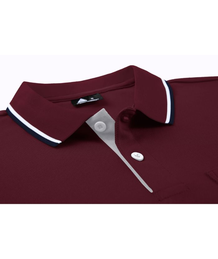 ZITY Men's Dri Fit Long Sleeve Golf Polo Shirt-CEMLP06139