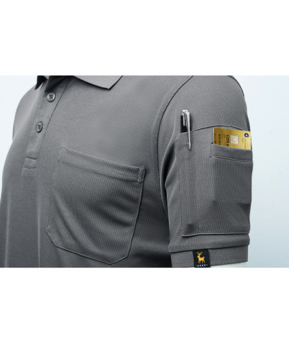 ZITY Men's Polo Shirt Short Sleeve 3 Button Loose Fit Golf Shirt-ZPK007931 | Zitysports