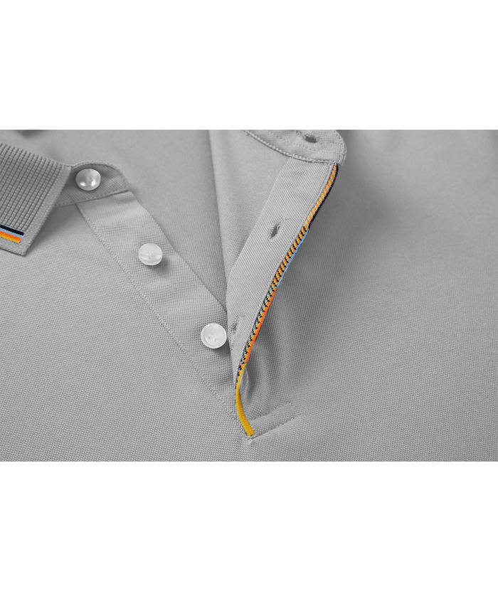 Men's Solid Color Slim Fit Performance Polo Shirt-ZPK007837