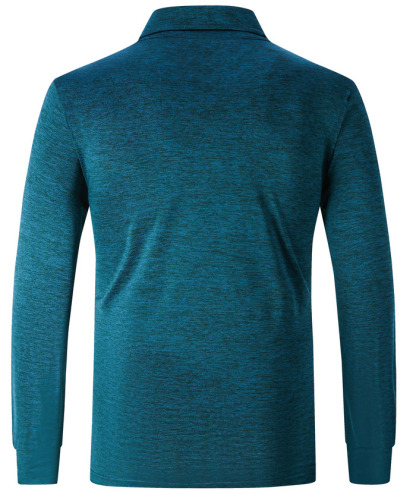 ZITY Men's 3 Button Quick Dry Long Sleeve Performance Polo Shirt-ZPK007158 | Zitysports