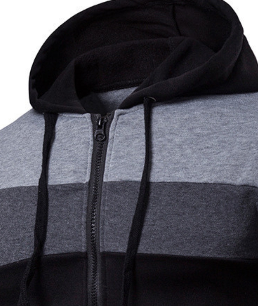 ZITY Men's Zipper Casual Fashion Long Sleeve Sweatshirt-DUMFH04870 | Zitysports