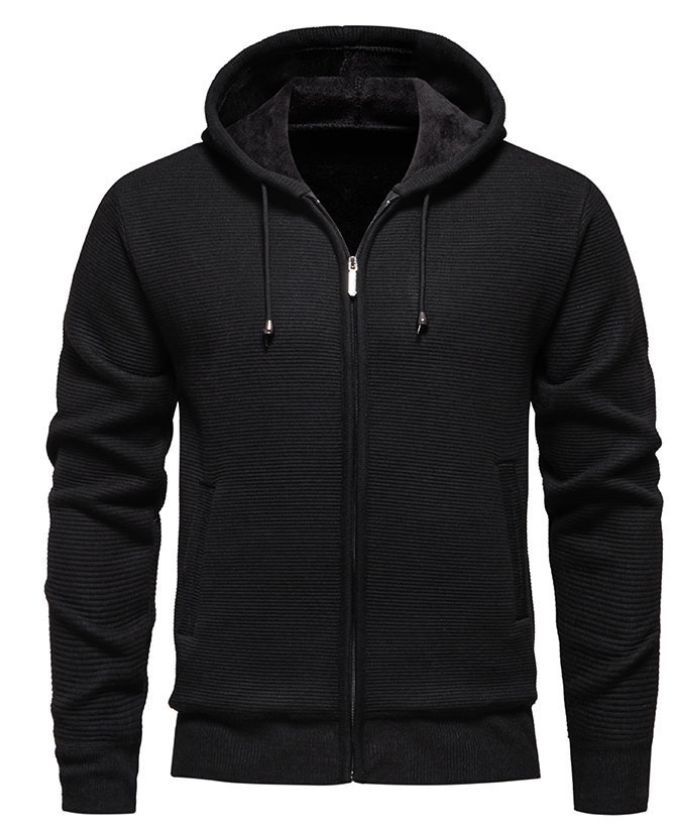 ZITY Men's Full Zip Fleece Lined Hoodie-DUMCO05038