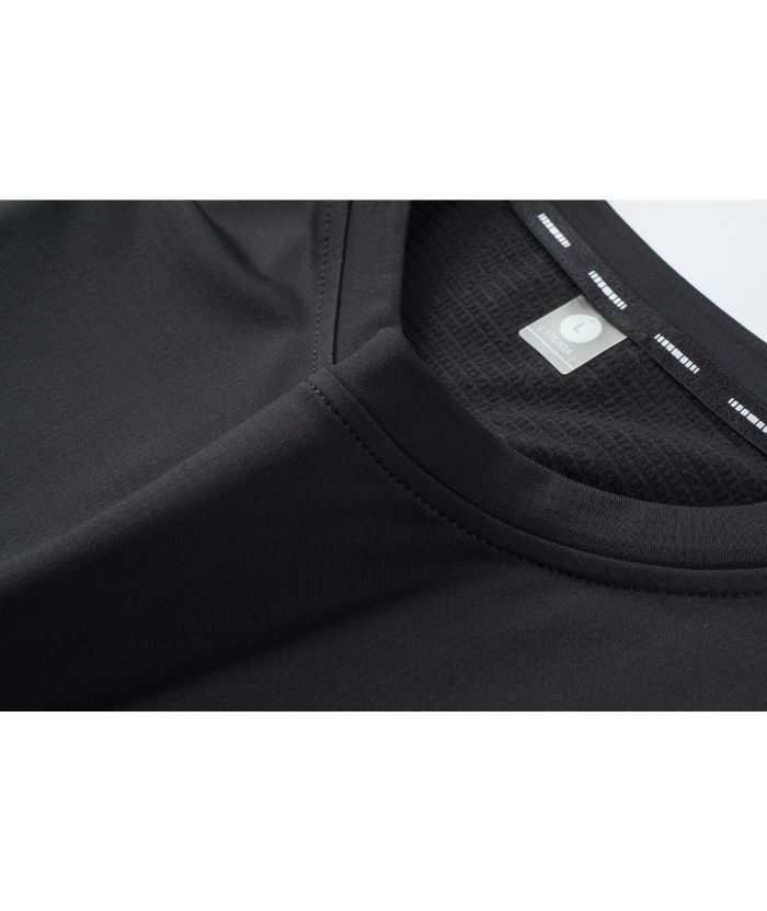 Men's Solid Color Long Sleeve Sports Polo Shirts-8850