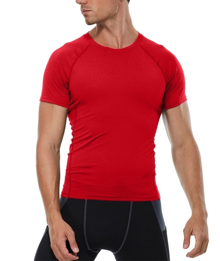 ZITY Men's Dri Fit Sports Running Compression T-Shirt-DUMTS05961