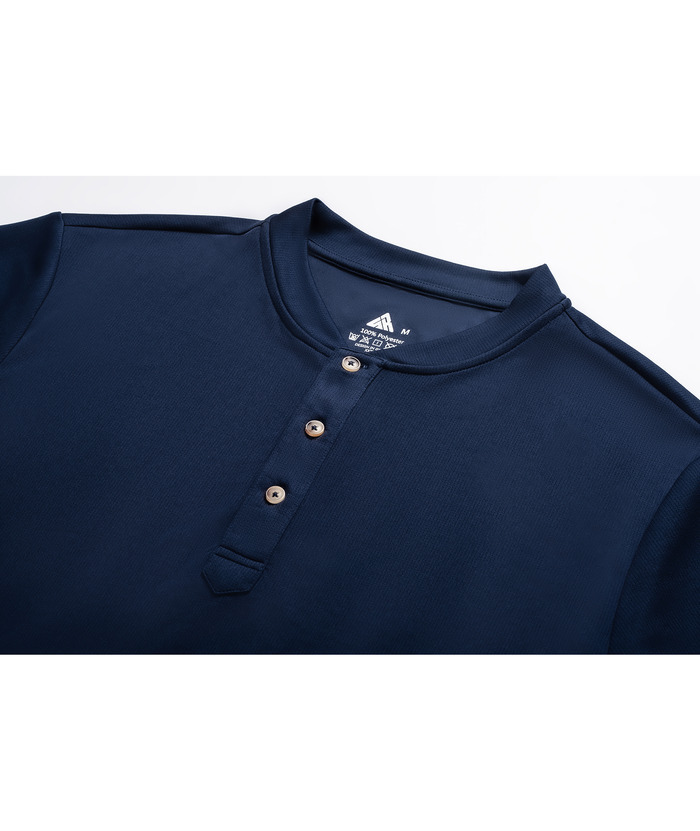 ZITY Men's Dri Fit Button Up Summer T-Shirt-CUMSS01366