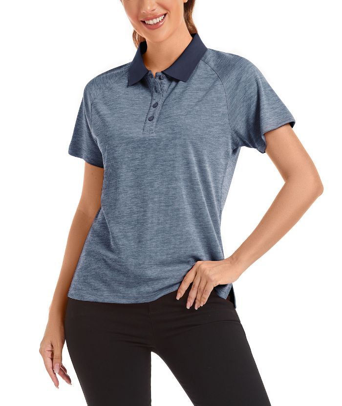 ZITY Women's Casual Slim Fit Sports Polo Shirt-CUWPO01363