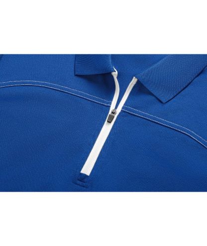 ZITY Women's Quarter Zip Slim Fit Solid Color Polo Shirt-CUWPO01996