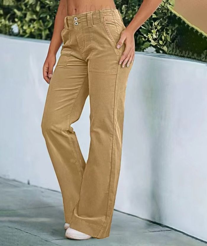 ZITY Women's Zipper Pocket Jogging Loose Pant-DUWSP06168