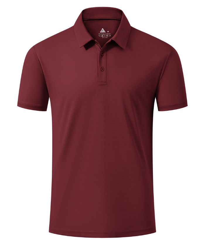 ZITY Men's Button Up Slim Fit Polo Shirt-CUMPO05766