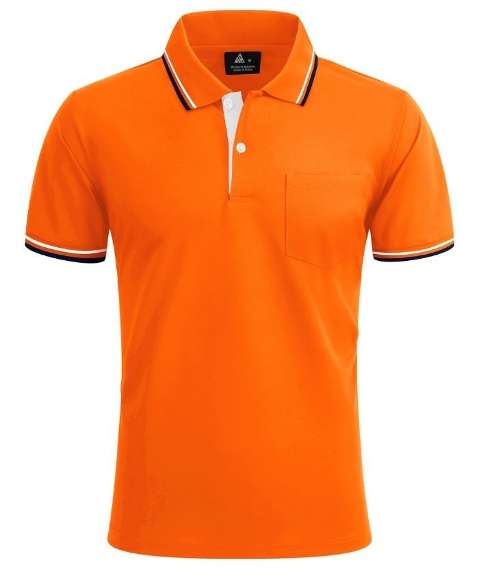 ZITY Men's Button Up Dri Fit Golf Polo Shirt-CFMPO00134