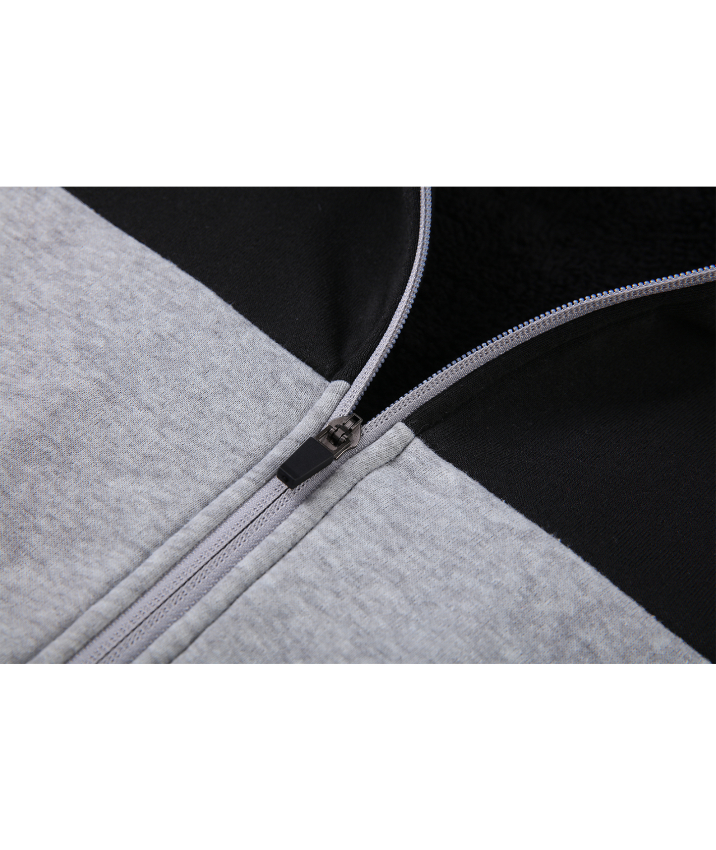 ZITY Women's Color Block Full Zipper Fleece Hoodie-CFWWT00007