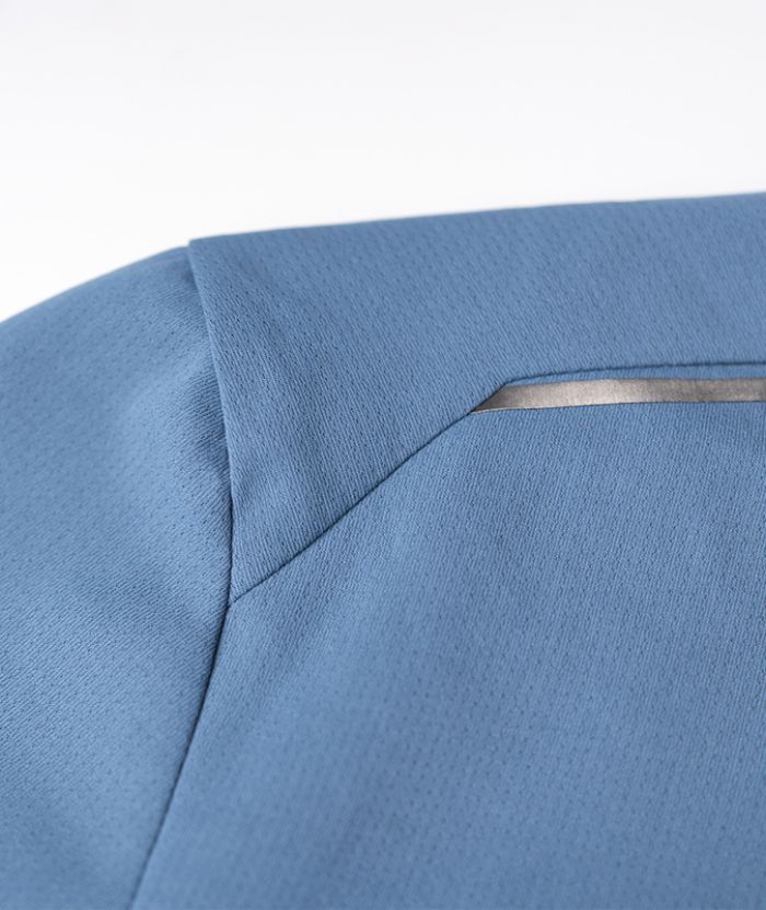 ZITY Men's Quarter Zip Stand Collar Long Sleeve Polo Shirt-88170