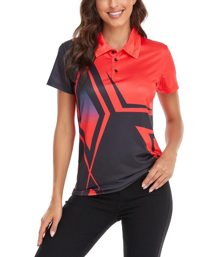 ZITY Women's Sports Slim Fit Quick Dry Gold Polo Shirt-CFWZZ00010