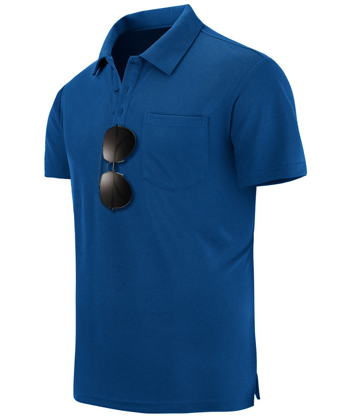 ZITY Men's Moisture Wicking Pocket Micro Mesh Performance Polo Shirt-ZPK008913 | Zitysports