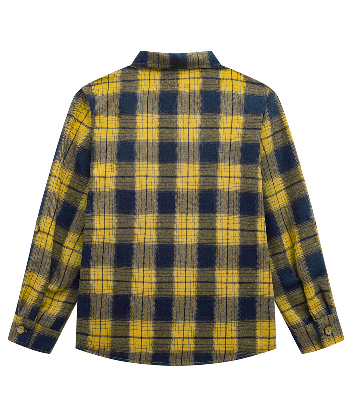ZITY Men's Long Sleeve Casual Button Down Plaid Flannel Shirt-ZPK005339 | Zitysports