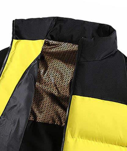 ZITY Men's Casual Full Zip Up Stand Collar Puffer Jacket- DUMFC05561