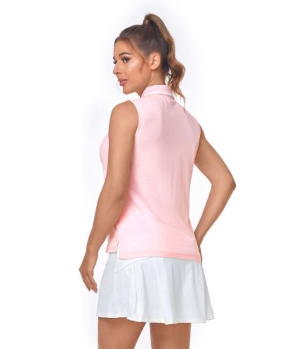 ZITY Women's Sleeveless Slim Fit Tennis Polo Shirt-CUWPO01286