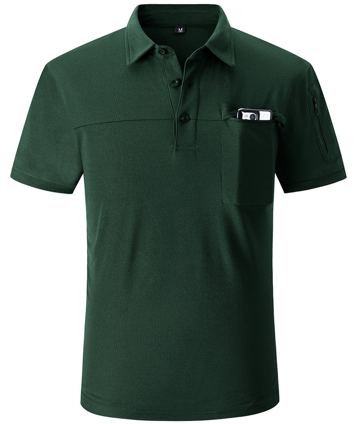 ZITY Men's Slim Fit Side Pocket Polo Shirt-APOH700020