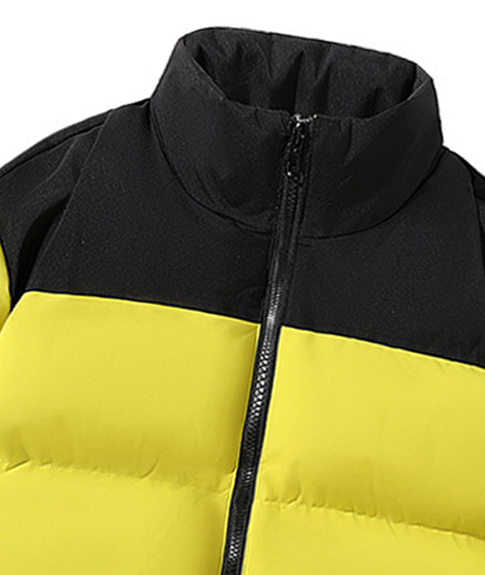 ZITY Men's Casual Full Zip Up Stand Collar Puffer Jacket- DUMFC05561