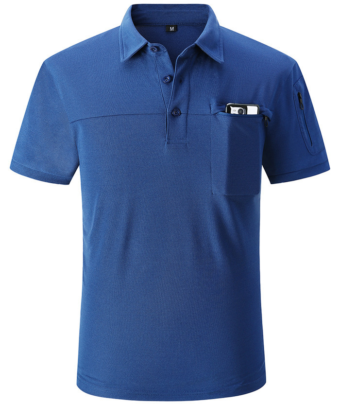 ZITY Men's Slim Fit Side Pocket Polo Shirt-APOH700020