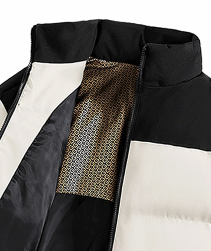 ZITY Men's Casual Full Zip Up Stand Collar Puffer Jacket- DUMFC05561