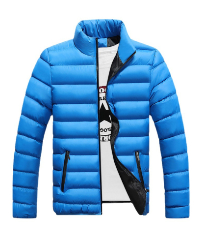 ZITY Men's Full Zipper Long Sleeve Sports Puffer Jacket- DUMCO05567