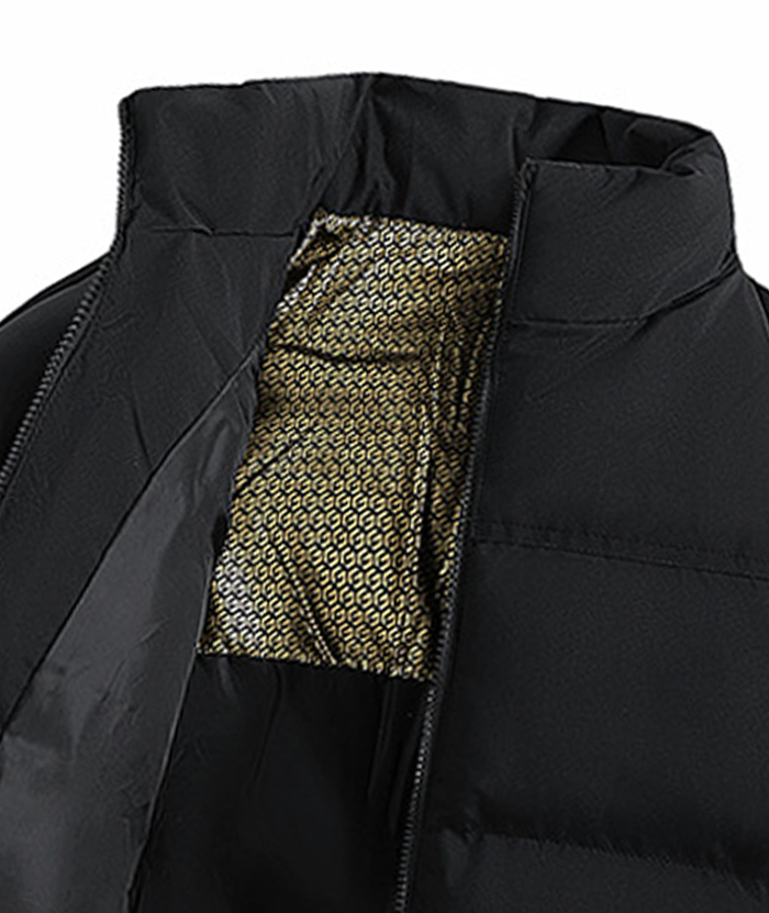 ZITY Men's Casual Full Zip Up Stand Collar Puffer Jacket- DUMFC05561