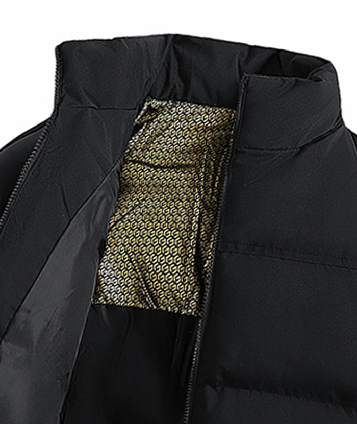 ZITY Men's Casual Full Zip Up Stand Collar Puffer Jacket- DUMFC05561