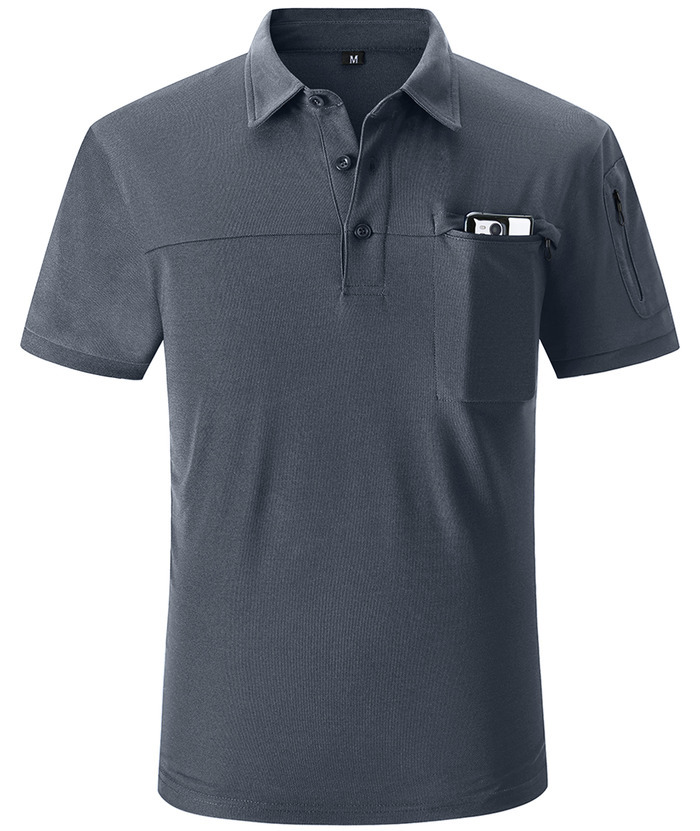 ZITY Men's Slim Fit Side Pocket Polo Shirt-APOH700020