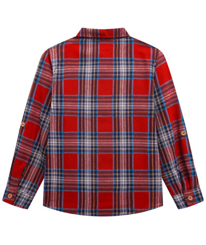 ZITY Men's Long Sleeve Casual Button Down Plaid Flannel Shirt-ZPK005339 | Zitysports