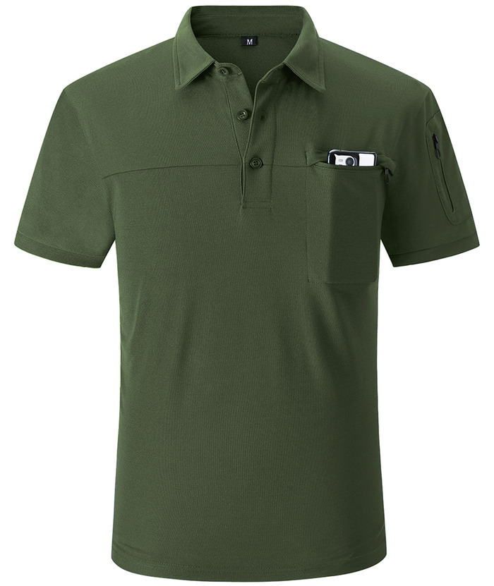 ZITY Men's Slim Fit Side Pocket Polo Shirt-APOH700020