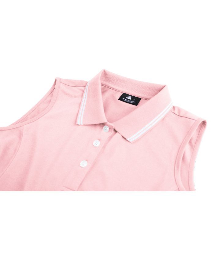 ZITY Women's Sleeveless Slim Fit Tennis Polo Shirt-CUWPO01286