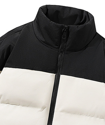 ZITY Men's Casual Full Zip Up Stand Collar Puffer Jacket- DUMFC05561