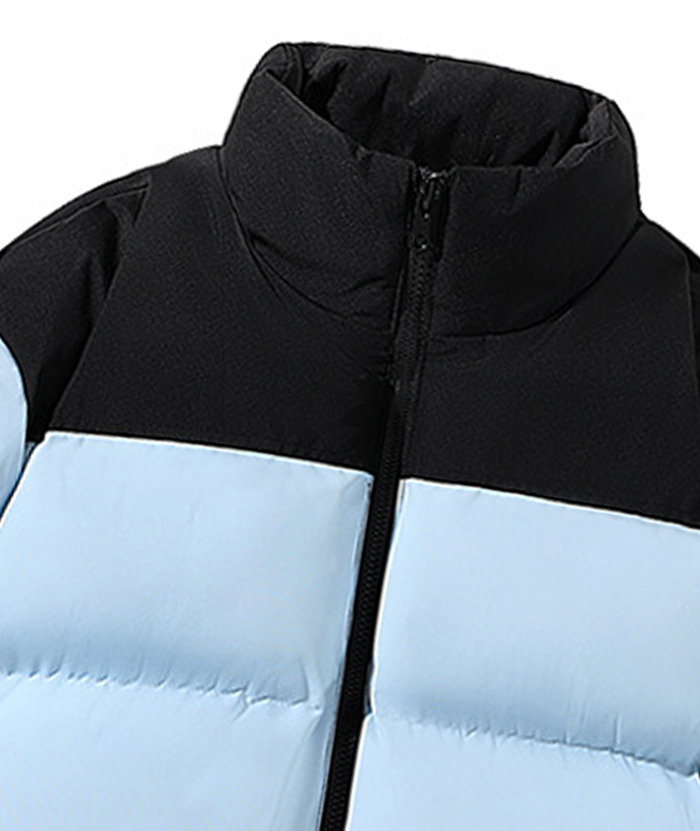 ZITY Men's Casual Full Zip Up Stand Collar Puffer Jacket- DUMFC05561