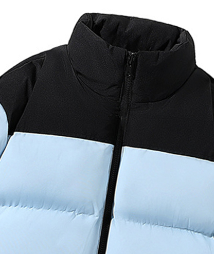 ZITY Men's Casual Full Zip Up Stand Collar Puffer Jacket- DUMFC05561