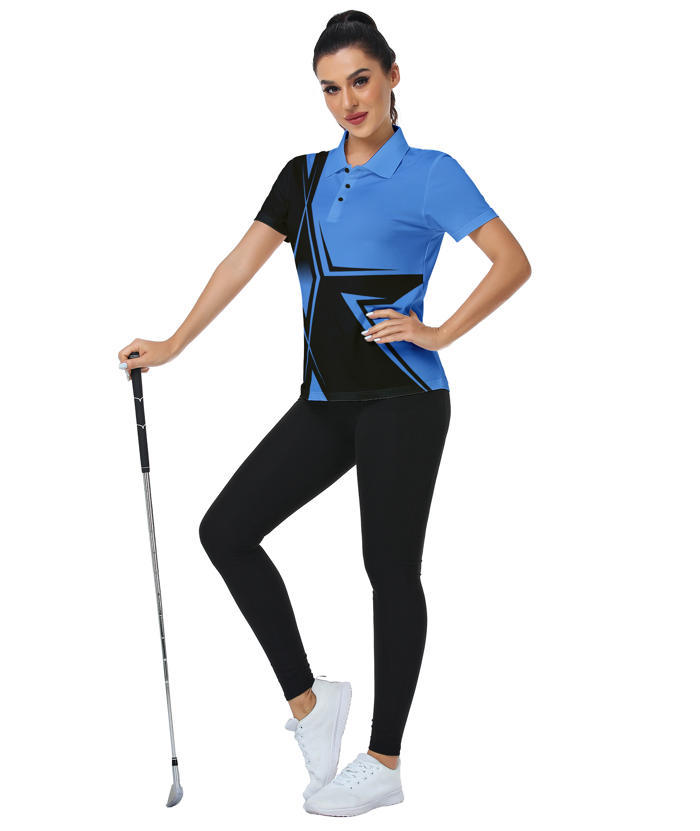 ZITY Women's Sports Slim Fit Quick Dry Gold Polo Shirt-CFWZZ00010