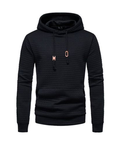 ZITY Men's Long Sleeves Adjustable Drawstring Waffle Hoodie-ZPK007590 | Zitysports