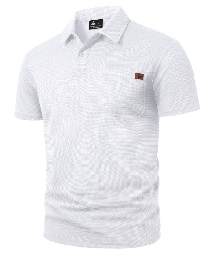 ZITY Men's Chest Pocket Dri Fit Polo Shirt-CUMPO05759