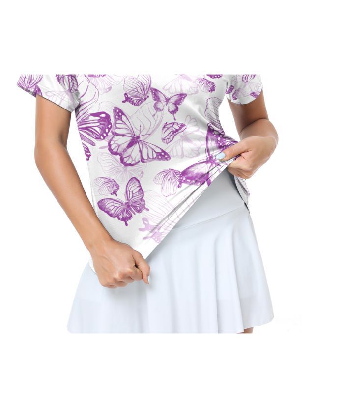 ZITY Women's V Neck Dri Fit Golf Polo Shirt-CUWPO02019