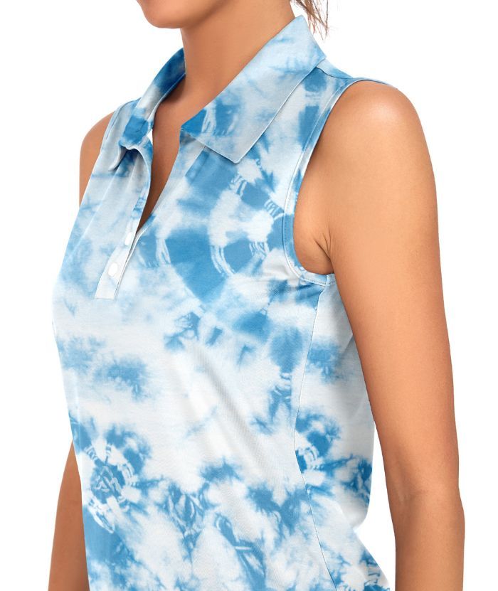 ZITY Women's Sleeveless Golf Polo Shirt-CUWBP02217