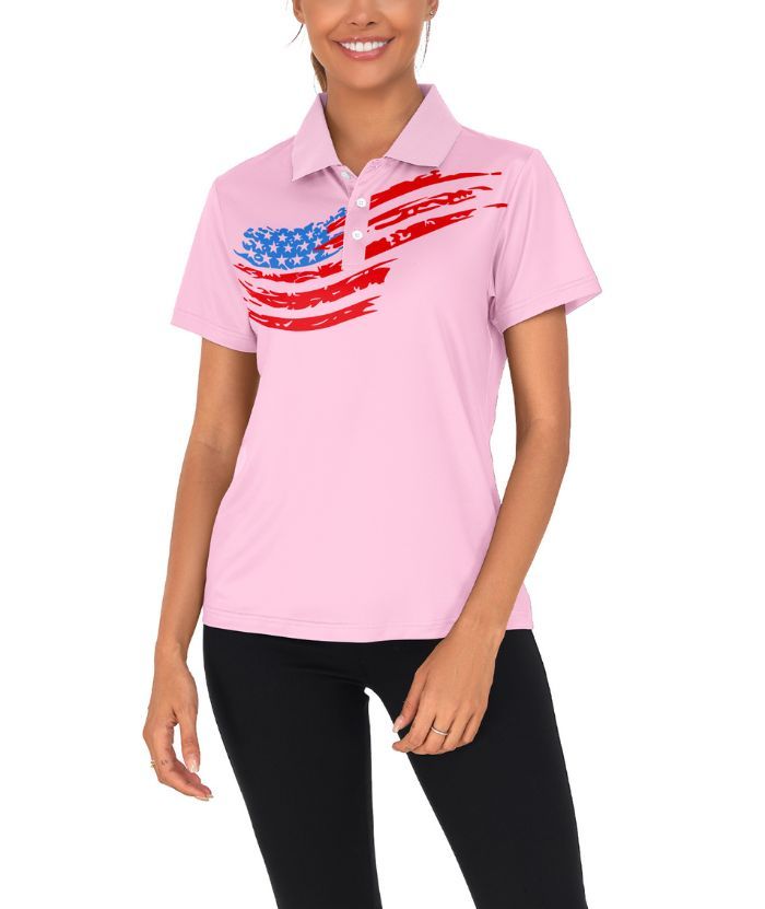Wholesale Women's Dri Fit Spiral Pattern Golf Polo Shirt | Zitysports