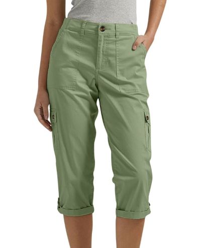 ZITY Women's Solid Color Multi Pocket Three Quarter Pant-DUWCS06170