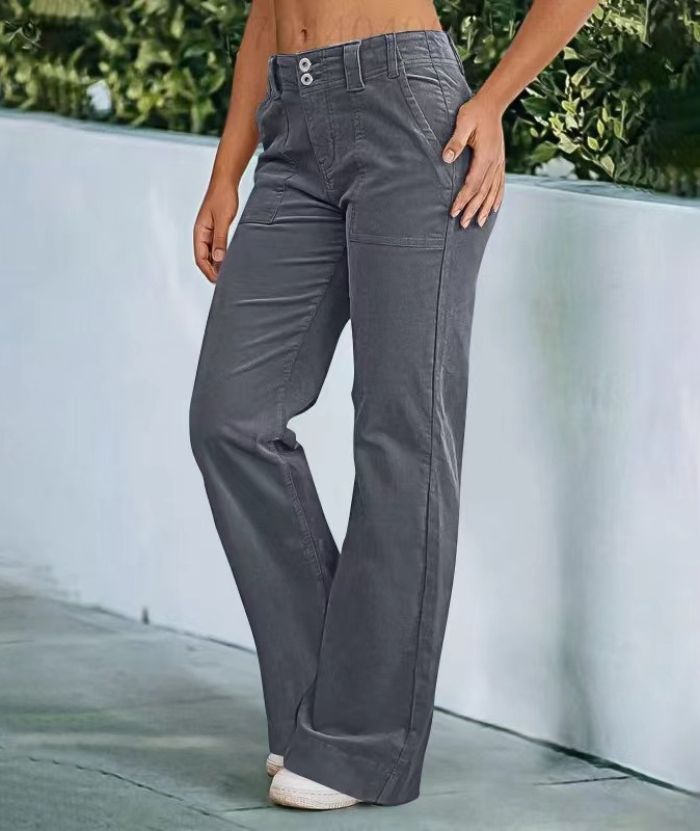 ZITY Women's Zipper Pocket Jogging Loose Pant-DUWSP06168